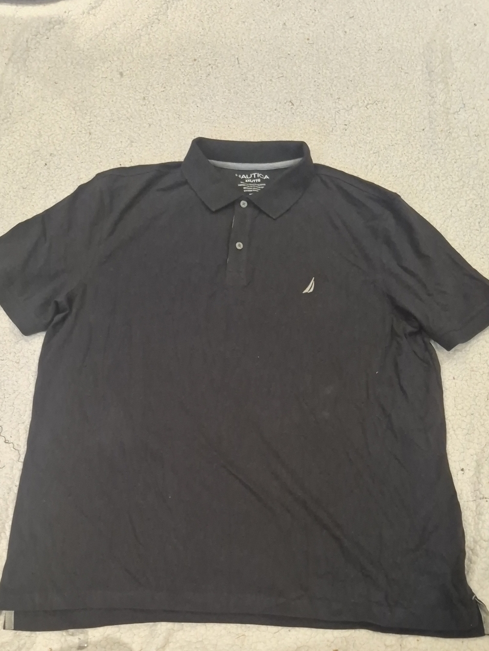XXL: 🖤Nautica Men's Black Polo with Contrast Logo